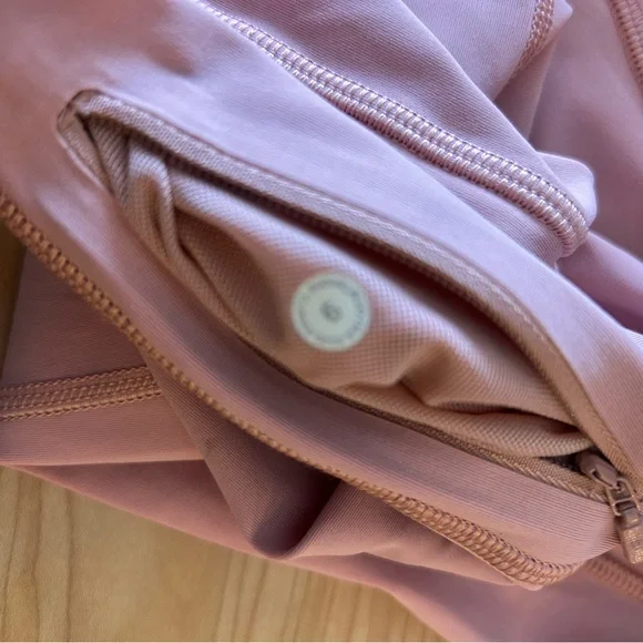 Lululemon Break a Trail 1/2 Zip Hoodie Pink Pastel Size 6 - Picture 10 of 12